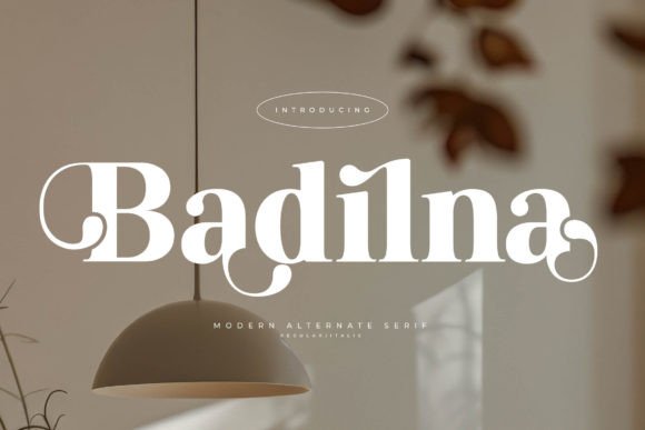 Badilna: A Stylish Serif Font for Modern Designers