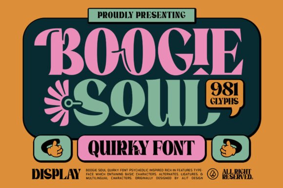 Boogie Soul: Groovy Psychedelic Display Font