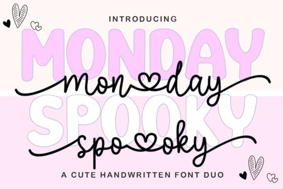 Discover the Monday Spooky Font Duo for Playful Designs