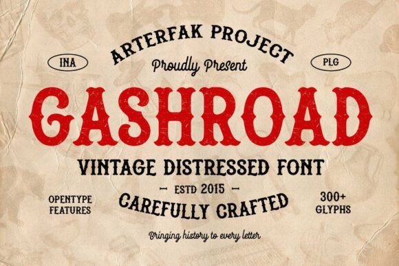 Gashroad: A Vintage Typeface with Modern Edge