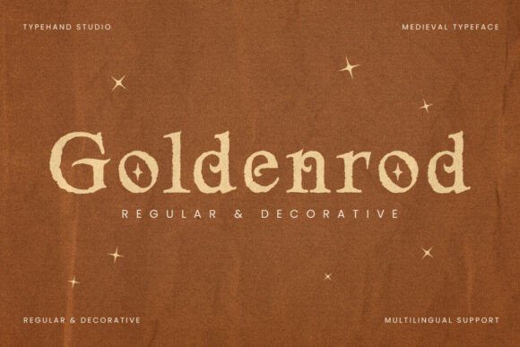 Goldenrod: A Medieval-Inspired Serif Font