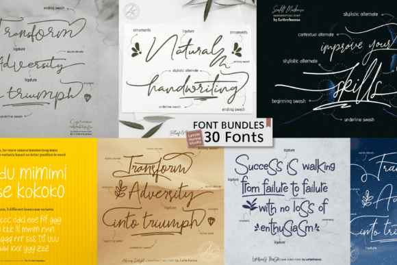 Handwritten Bundle: A Versatile Font Collection for Creative Projects