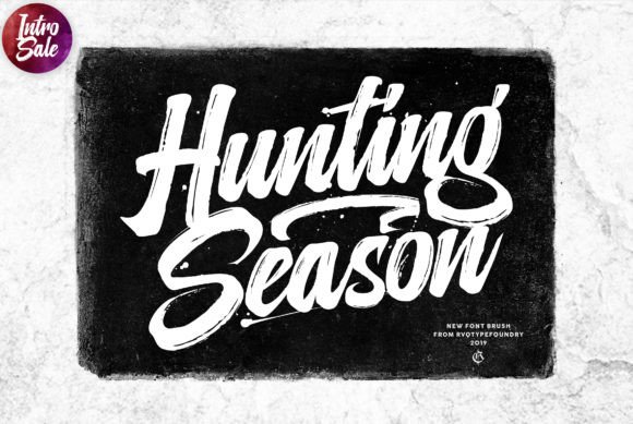 Hunting Season: A Bold, Handwritten Font for Creative Projects