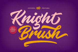 Knight Brush: The Vintage Storefront Script for Bold Designs