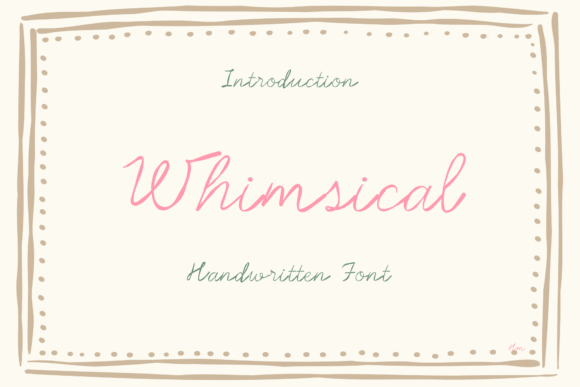 Meet Whimsical: The Delicate Handwritten Font for Elegant Design