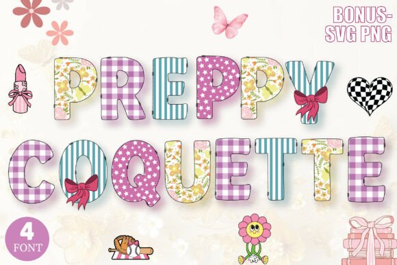 Preppy Coquette Decorative: A Font for Trendy Designs