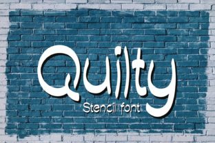 Quilty: A Stencil Font for Casual Creative Charm