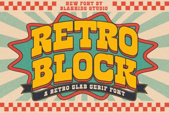 Retro Block: A Playful Slab Font for Modern Branding