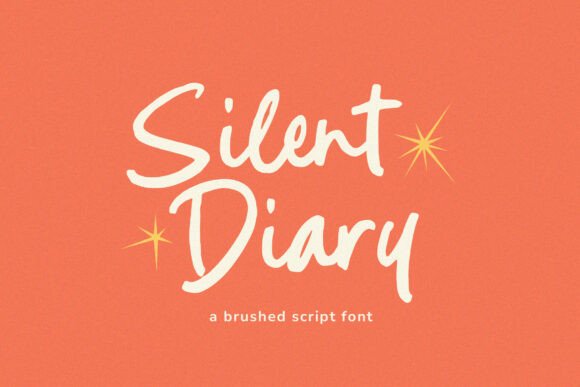 Silent Diary: A Modern Brush Script Font for Emotional Design