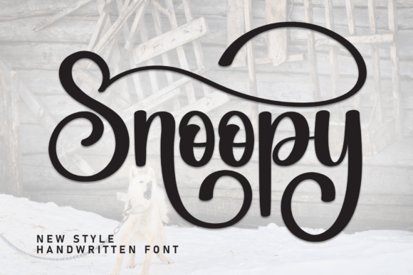 Snoopy: Elegant Script for Timeless Designs