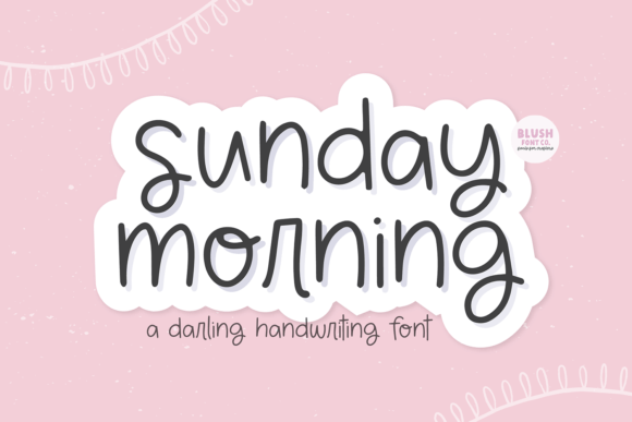 Sunday Morning: A Sweet Handwritten Font for Creative Projects