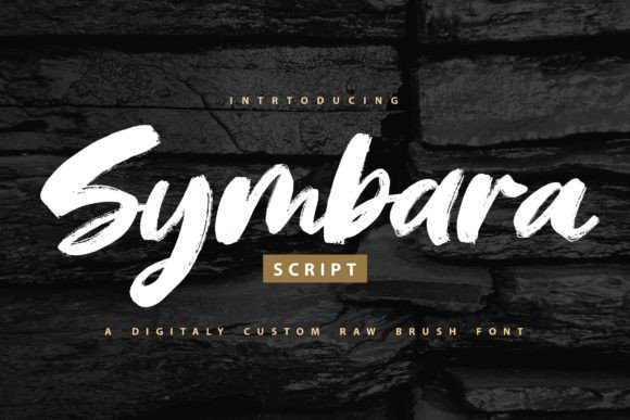 Symbara: A Bold Brush Font for Dynamic Designs