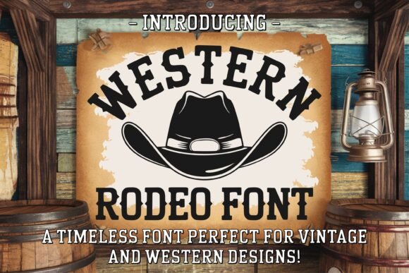 Western Rodeo: A Bold Typeface for Authentic Design