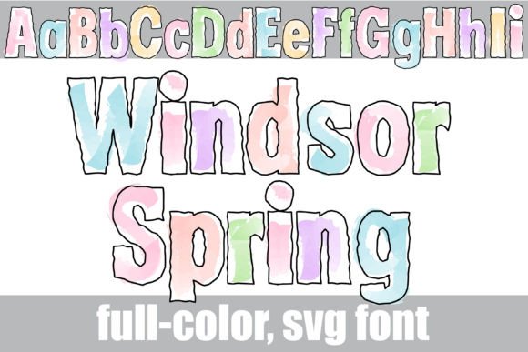Windsor Spring: A Fresh Watercolor Font for Vibrant Design